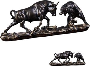 Bull Statue Vintage Resin Bull and ...