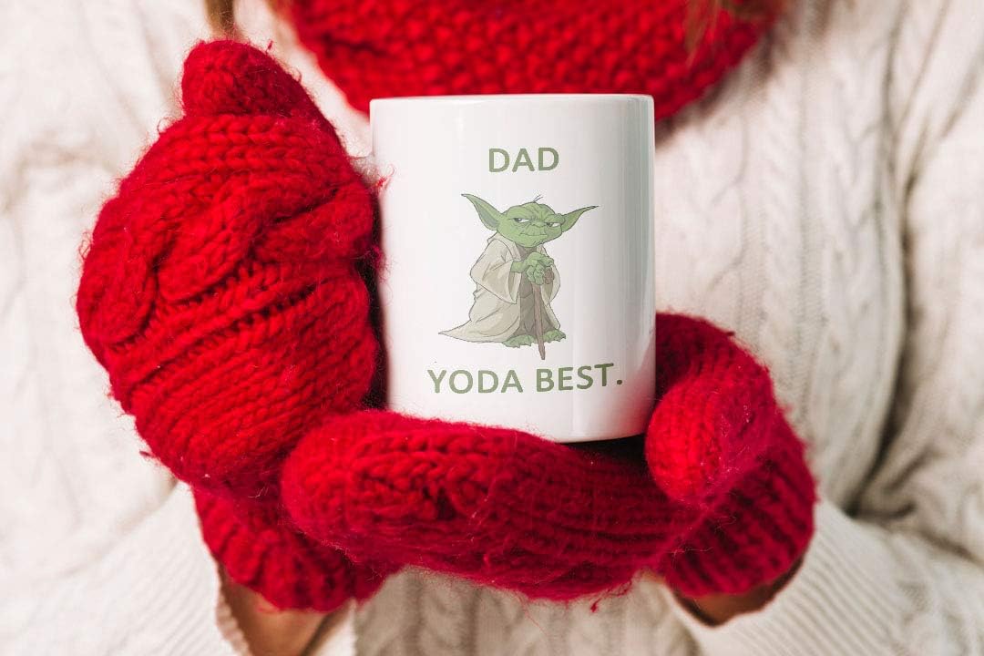 GrassVillage Funny Mugs for Dads – Dad Yoda Novelty Gift Mug – Humorous Father’s Day, Birthday, Xmas, Secret Santa Present for Dad, Grandpa, Father-in-Law, Uncle – 11oz Dishwasher Safe Mug - Image 6