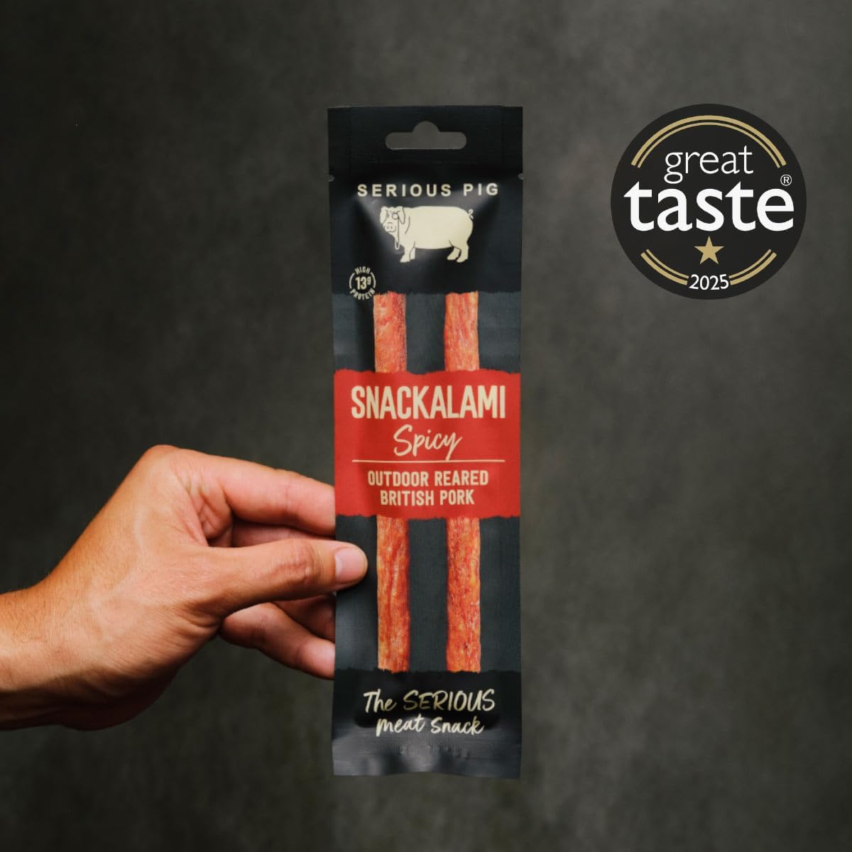 Serious Pig Classic Selection Box Gourmet Snack Hamper with Cheese Salami Pickles Crisps (9 Packs) - Image 6