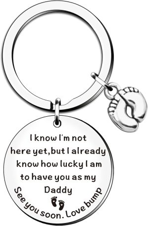 Dad to Be Gifts,New Dad Keychains F...