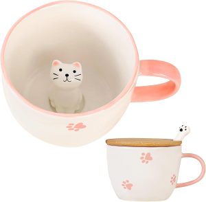 Gifts for Women Cute Cat Coffee Mug...
