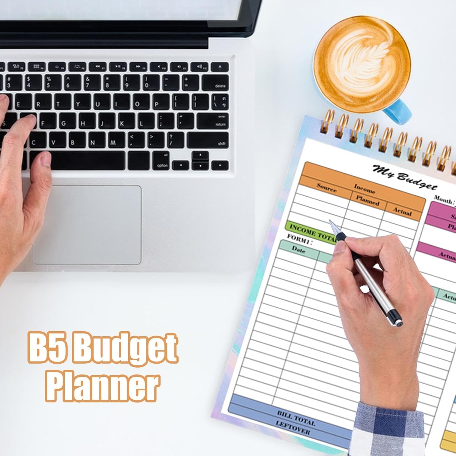 Household Book | B5 Expense Tracker Notebook, Financial , Bill with Waterproof Cover, Budget Diary, Financial Planner, Household Book - Image 2