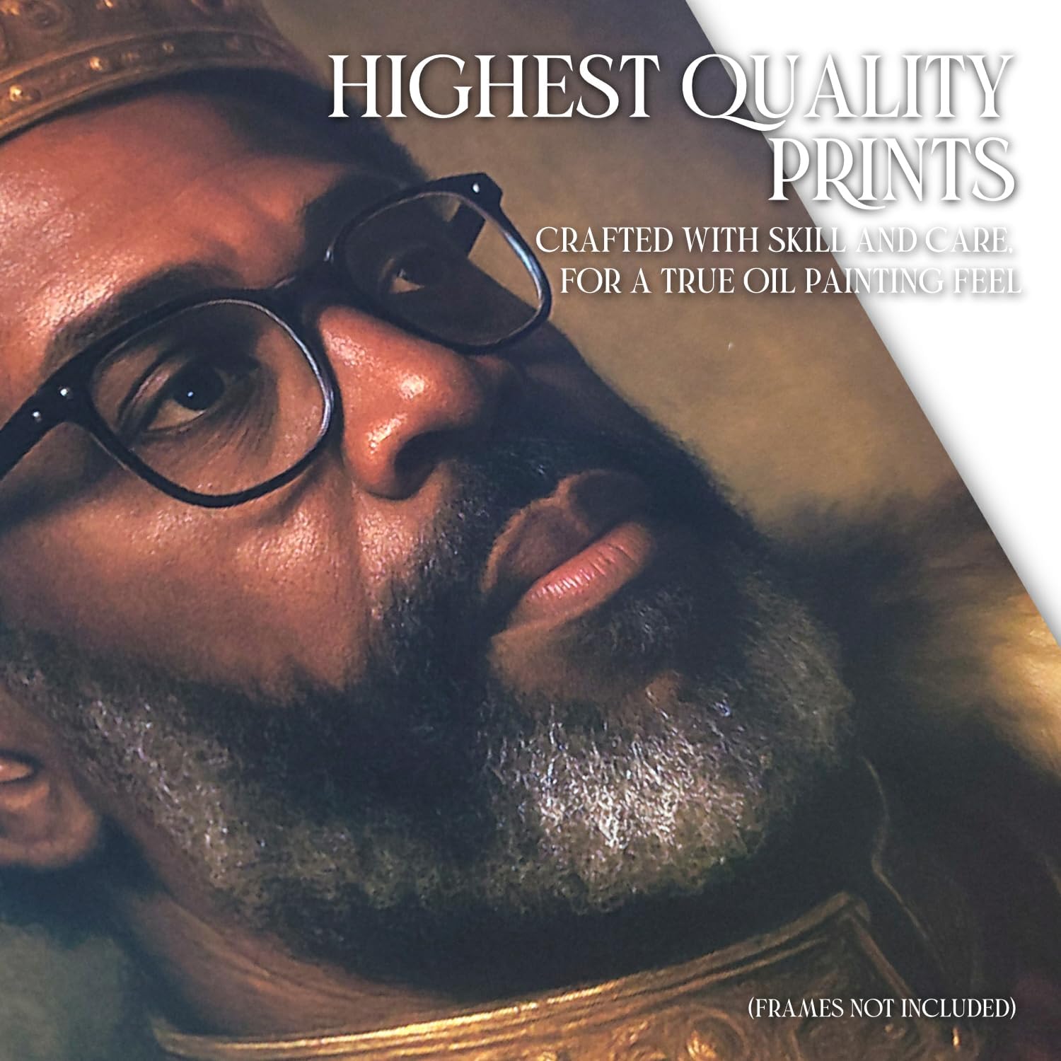 NotNiceThings Custom Royal Portrait for Dad – Personalised Painting Print | Unique Father’s Day Gift | Multiple Royal Styles | Unframed King for a Day Artwork - Image 7