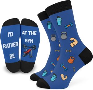 Mens Novelty Socks Funny Gym Gifts ...