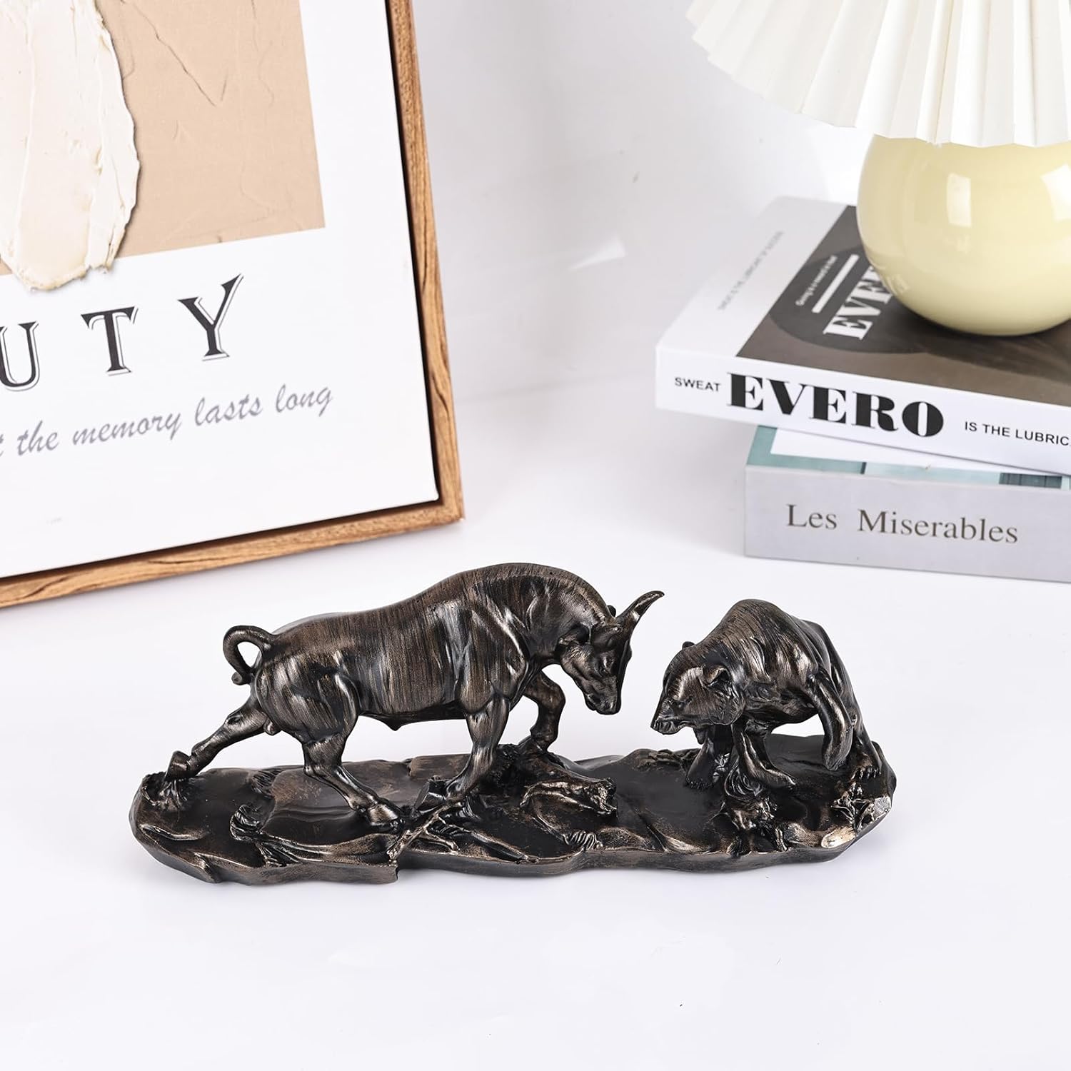 Bull Statue - Wall Street Charging Bull Decor for Finance Office, Stock Market Gifts & Forex Accessories - Image 5