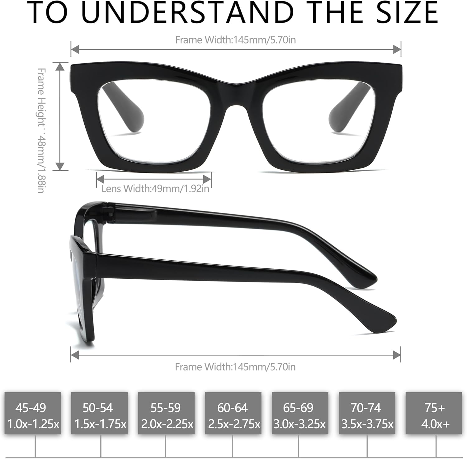 Oprah Style Reading Glasses for Women - 3 Pack Stylis Readers with Blue Light Blocking and Spring Hinge - Image 5