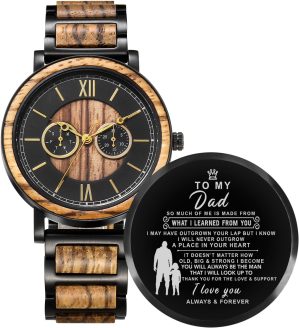 Kenon Engraved Wooden Watch Gift fo...