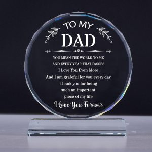 Gifts for Dad, Unique Crystal Engra...