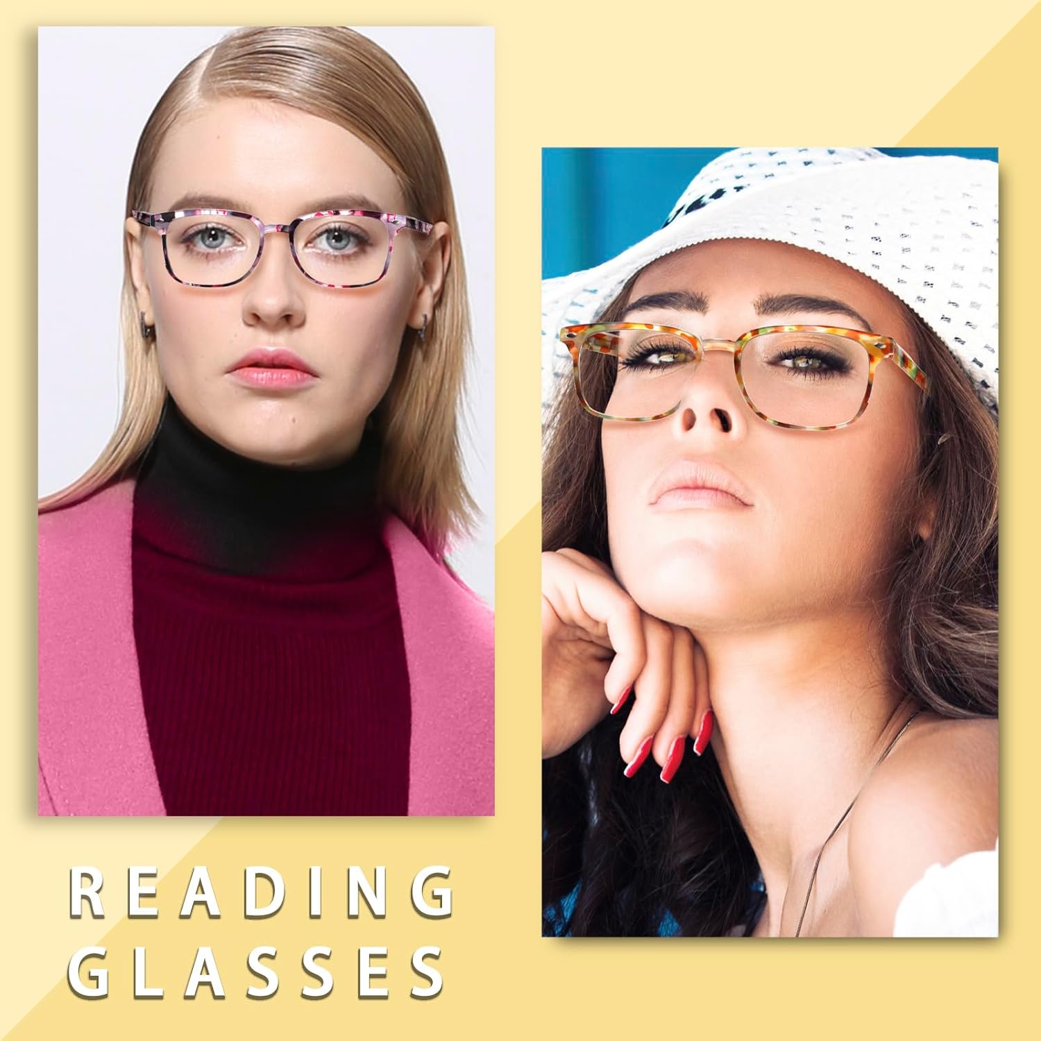 Kerecsen 6 Pack Reading Glasses for Women and Men Blue Light Blocking, Spring Hinge Lightweight Anti Glare Computer Readers - Image 6