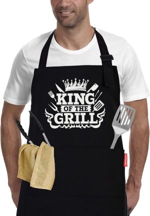King of The Grill Apron, BBQ Aprons...