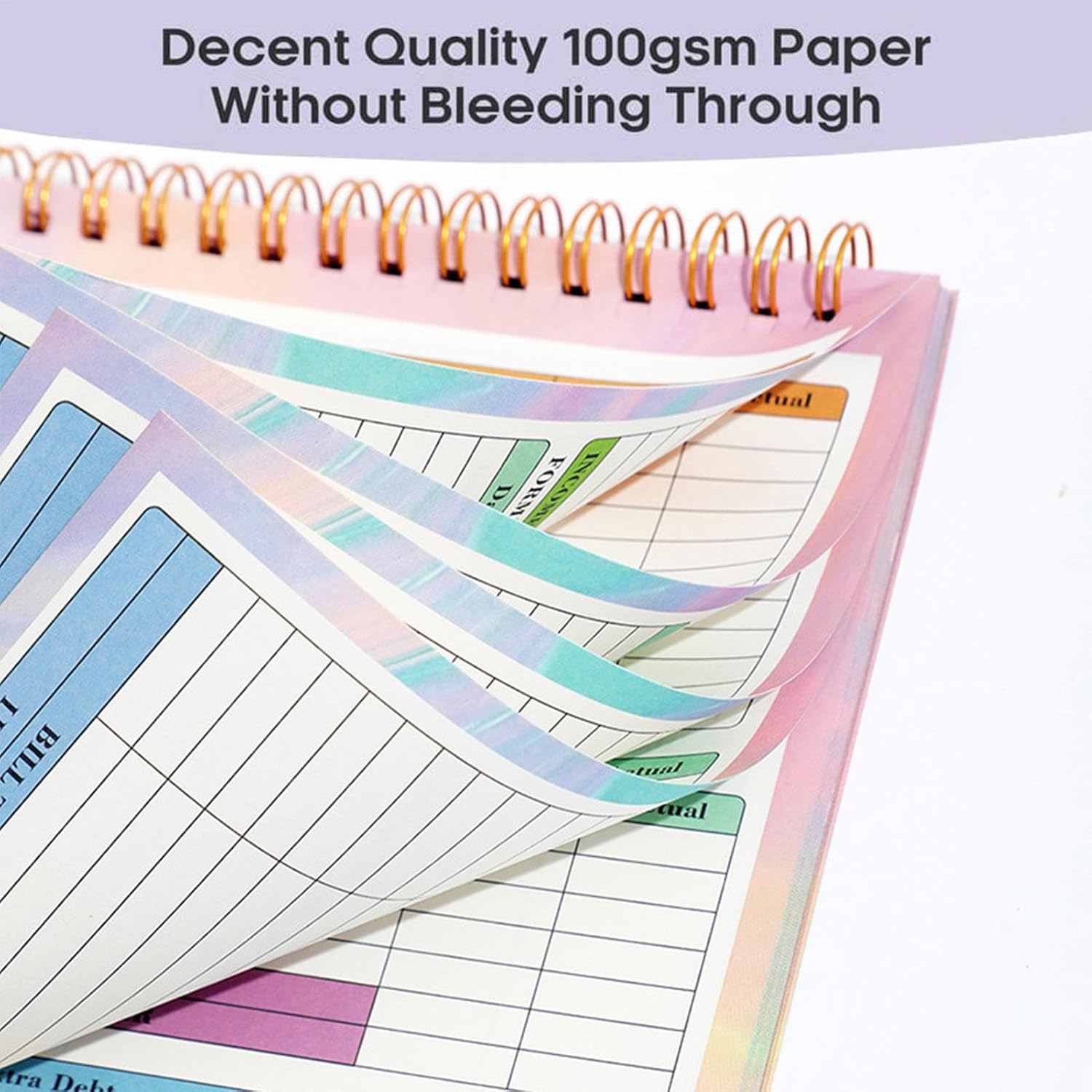 Household Book | B5 Expense Tracker Notebook, Financial , Bill with Waterproof Cover, Budget Diary, Financial Planner, Household Book - Image 7