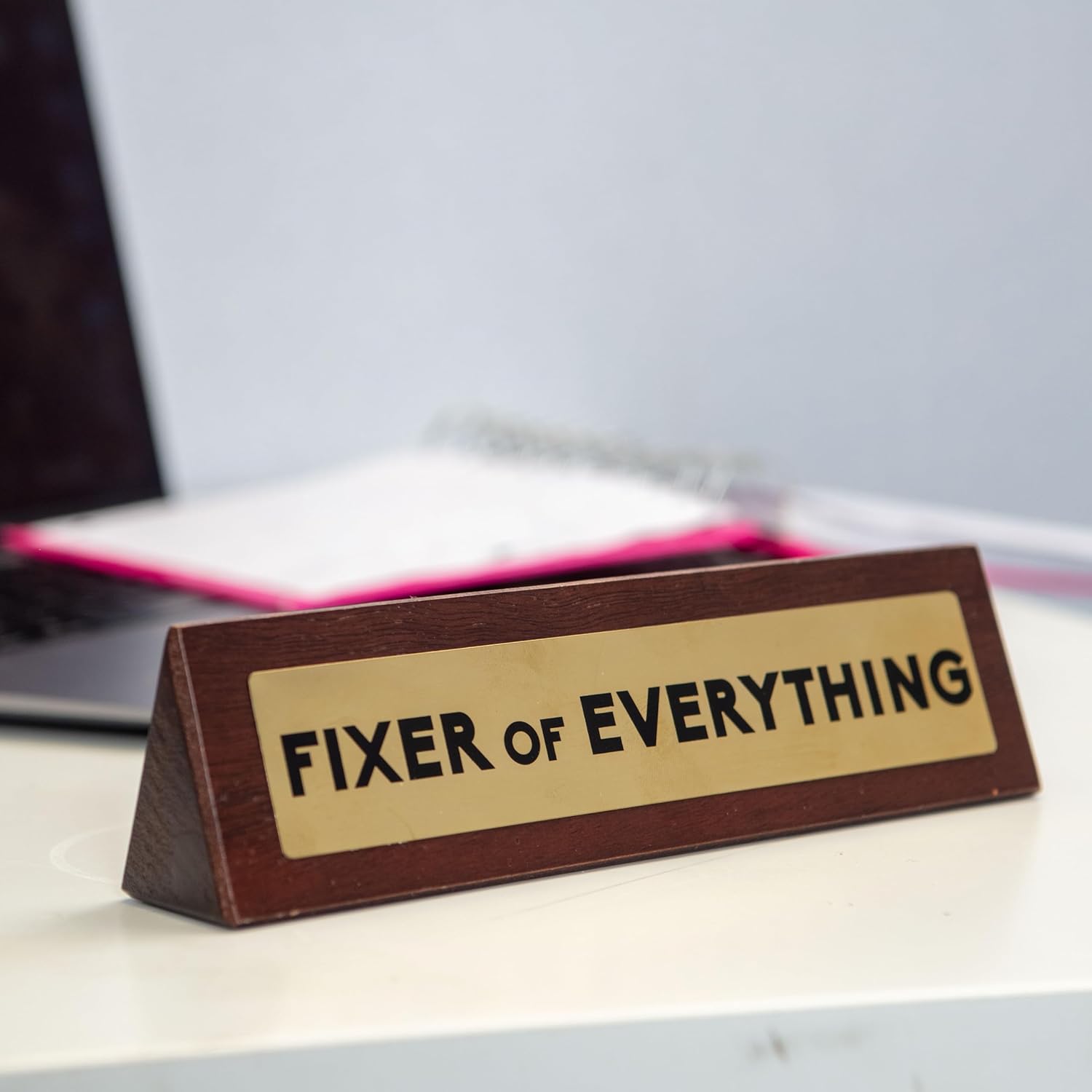 Boxer Gifts Fixer of Everything Novelty Wooden Desk Plaque Sign - Image 2