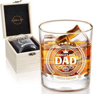 LIGHTEN LIFE Dad Gifts,Dad Whiskey ...