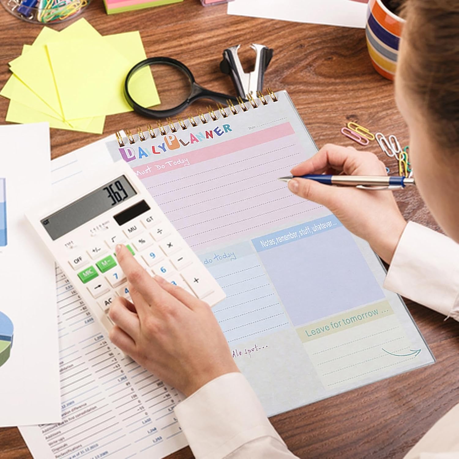 Monthly Budget Notebook,A5 Financial Planner Organizer | Undated Financial Planner Organizer, Spiral-Bound Expense Tracking For Income, Debt, Saving - Image 8