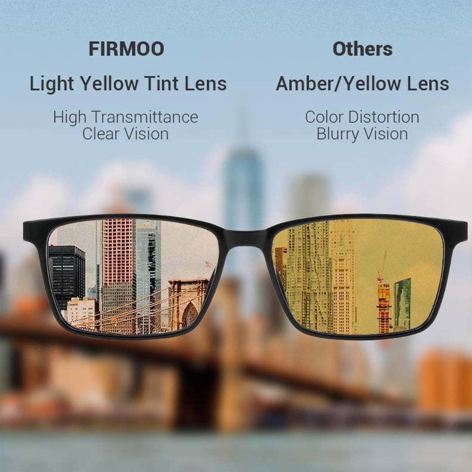 Firmoo Blue Light Blocking Reading Glasses for Women Men, Square Computer Reader Eyeglasses - Image 8