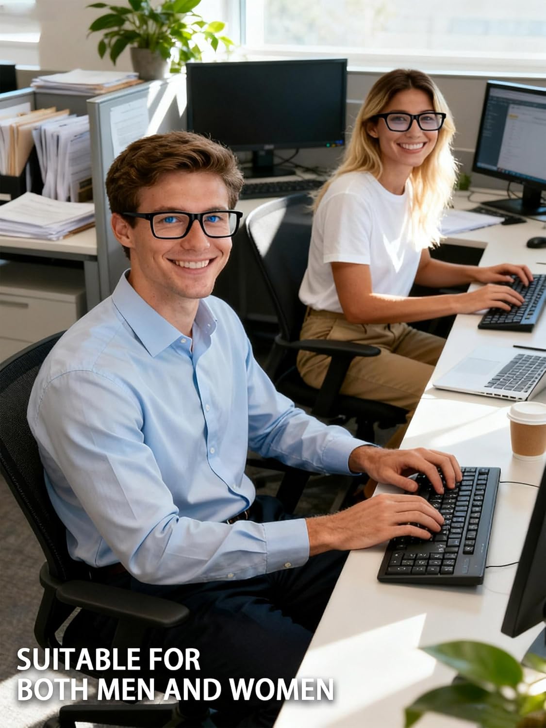 Blue Light Blocking Glasses For Men/Women Anti-Fatigue Computer Monitor Gaming Improve Sleep Reduce Eye Strain - Image 6