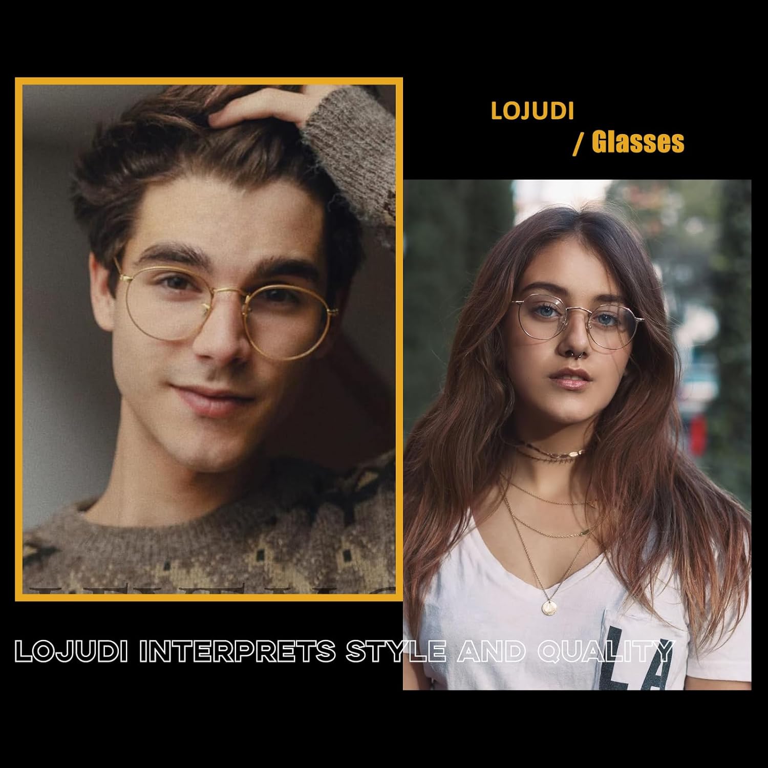 Round Blue Light Blocking Glasses - Fashion Clear Lens Fake Circle Computer Gaming Eye Glasses Womens Mens Anti Blue Light - Image 3