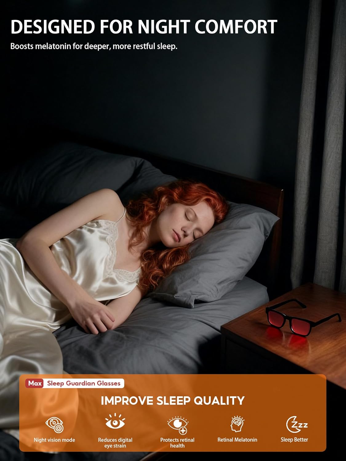 Blue Light Blocking Glasses For Men/Women Anti-Fatigue Computer Monitor Gaming Improve Sleep Reduce Eye Strain - Image 6