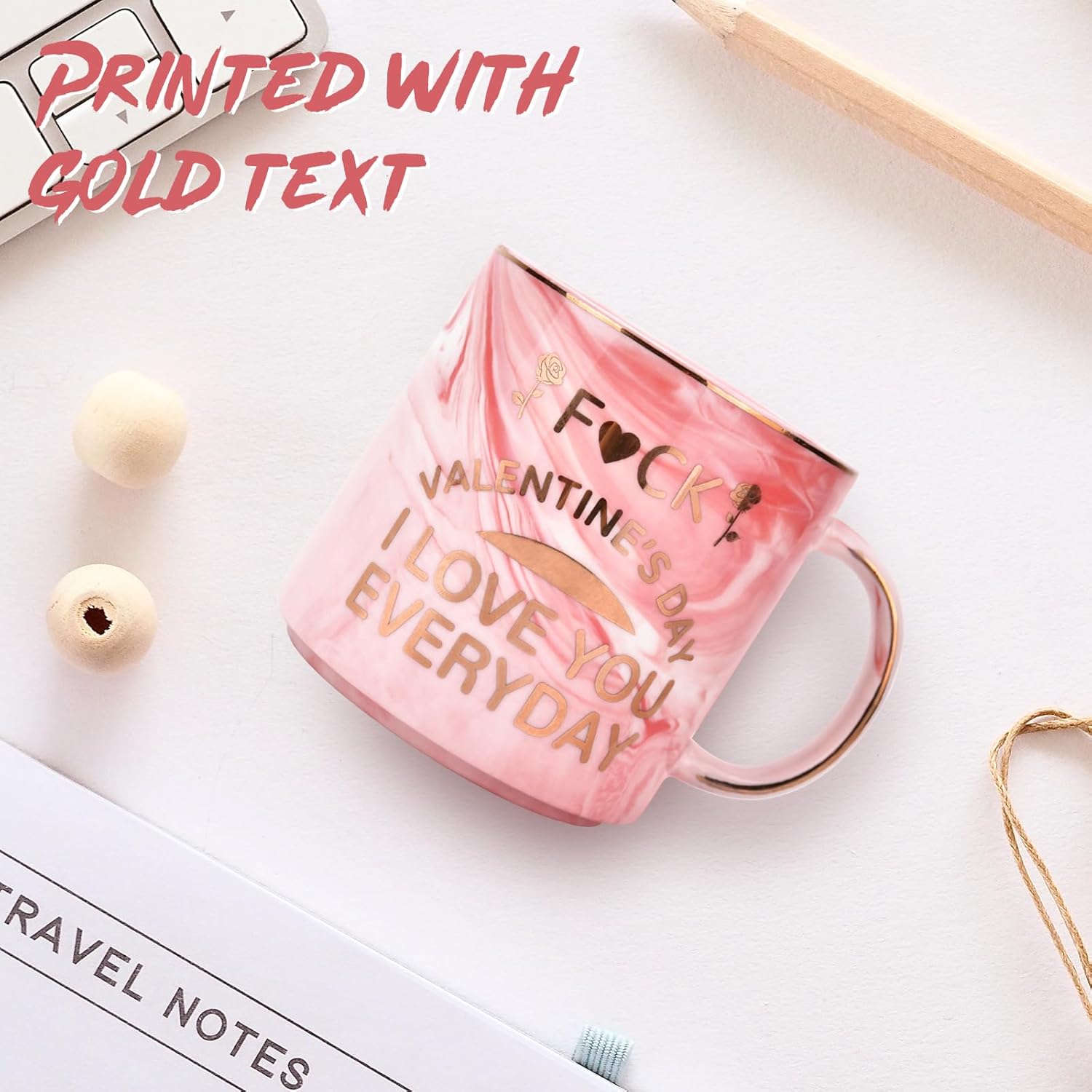 Valentines Gifts for Her Girlfriend, 330ml Funny Ceramic Mug, Valentine's Day Gifts for Women Her, Valentines Presents for Her Fiancee Wife on Anniversary Birthday - Image 5