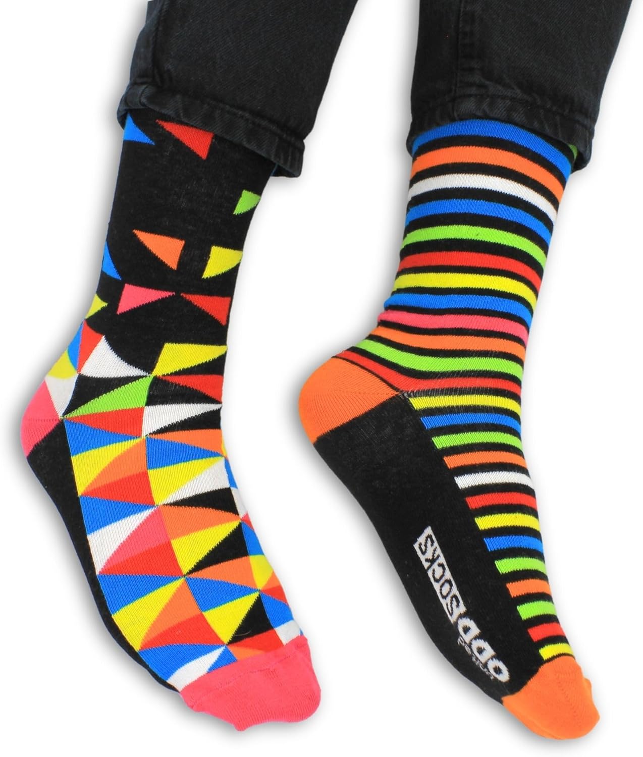 United Oddsocks Socks Addict – 6 Unique and Quirky Mix & Match Novelty Socks for Men, Gift Box, Fun and Playful Present for Sock Lovers, Birthday, Christmas, Father’s Day - UK 6-11, EUR 39-46, US 7-12 - Image 2