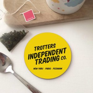 Round Circle Wood Gift Coaster Coff...