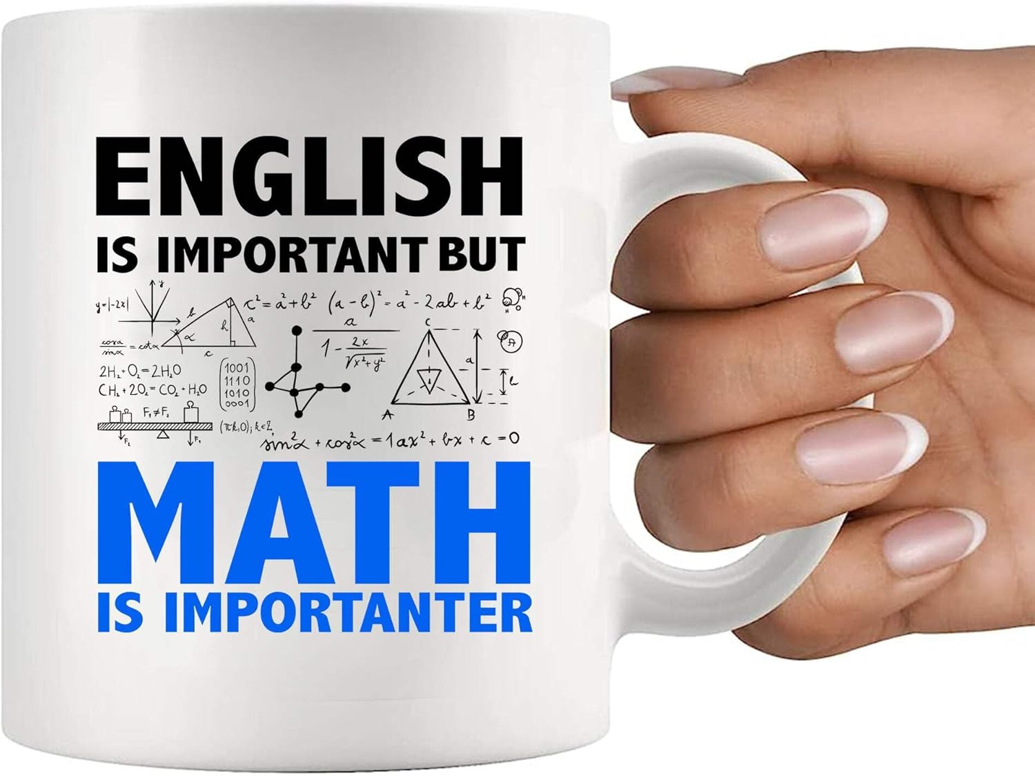 Panvola Math Lover Ceramic Mug 11 oz, Funny Engineer Gift, Novelty Drinkware for Teacher, Dad, Brother, Husband, Engineering Student, White - Image 8