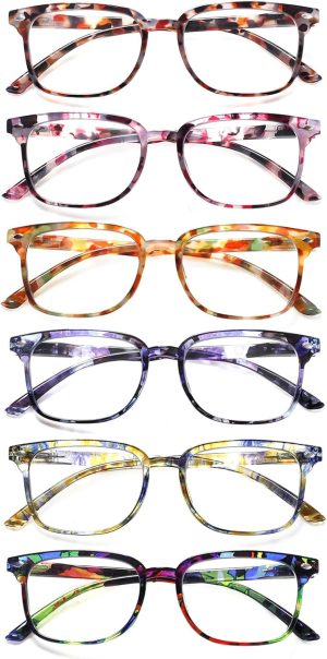 Kerecsen 6 Pack Reading Glasses for...