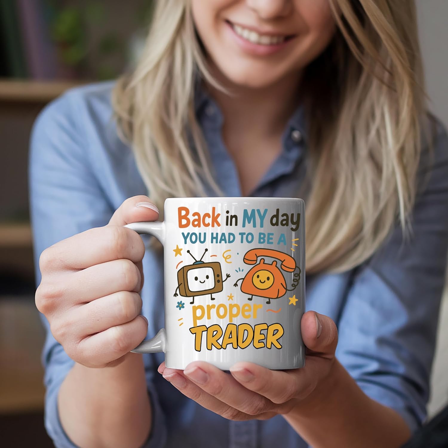 Back in My Day Proper Trader Mug – Lightweight Ceramic with Cheeky Retro Message - Image 3