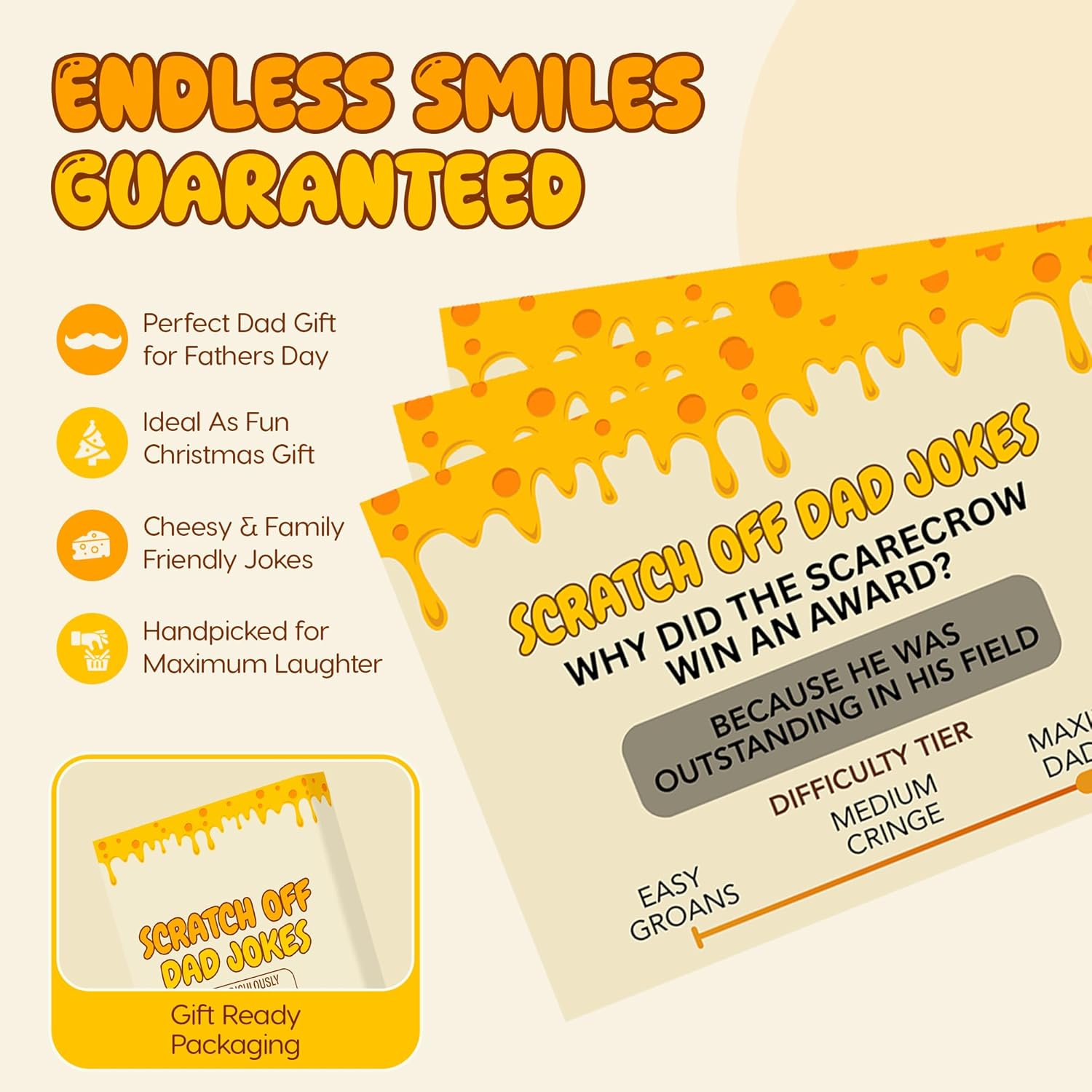 Gifts for Dad - Scratch Off Dad Jokes - Dad, Presents For Dad, Funny Gifts, Dad Birthday Gift, Gifts for Husband, Gifts for Men, Dad Stocking Fillers, Joke Prank Xmas Gifts For Dad/Men - Image 5