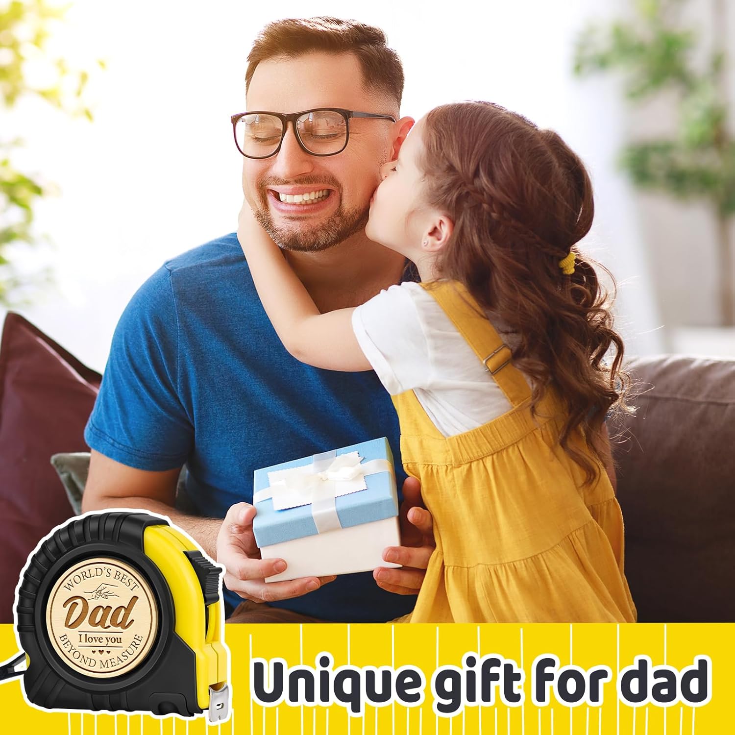 Gifts For Dad, Dad Gifts, Birthday Gift for Daddy From Daughter Son, Presents For Daddy, Bonus-dads on Father's Day, Tape Measure 3M/10' - Image 2