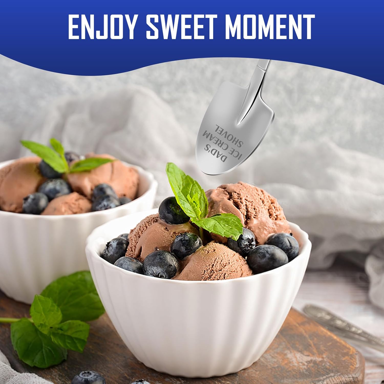 Gifts for Dad Grandpa,Ice Cream Spoon Shovel,Dad Birthday Gifts for Grandpa Men,Fathers Day Presents for Men Husband on Fathers Day Christmas - Image 5