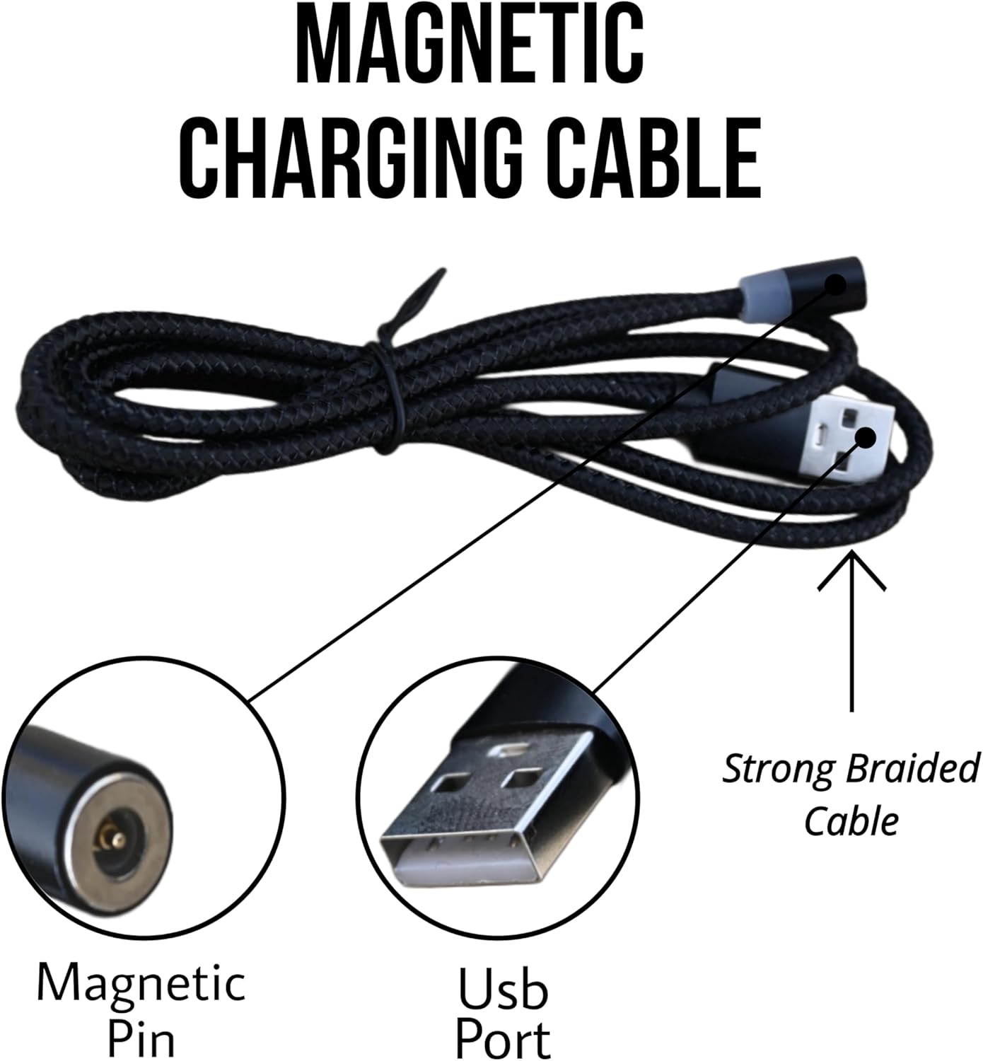 Self Stirring Mug, Rechargeable Stainless Steel Electric High Speed Mixing Cup With 2 Stir Bar, 14oz Waterproof With Magnetic Charge For Milk/Coffee/Coco Perfect For Home, Ideal Gift Choice (black) - Image 3