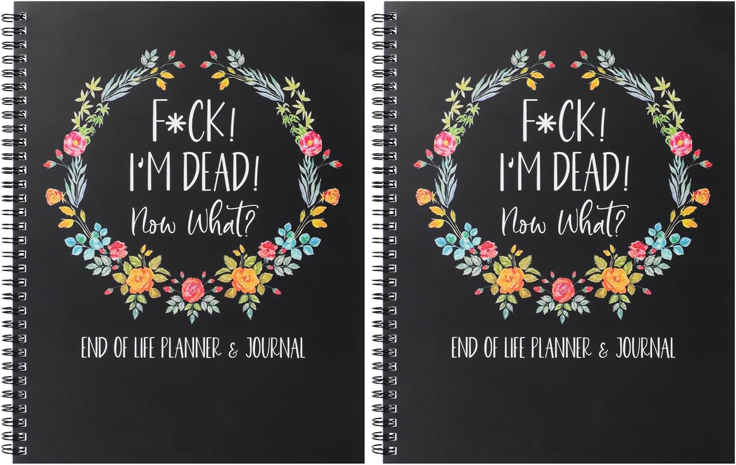 2 Pack I'm Dead Now What Planner UK, End of Life Planners, Fxxk I'M Dead Now What Book Guided, Last Wishes, Funeral Business Planner Notebook Death Book Organiser