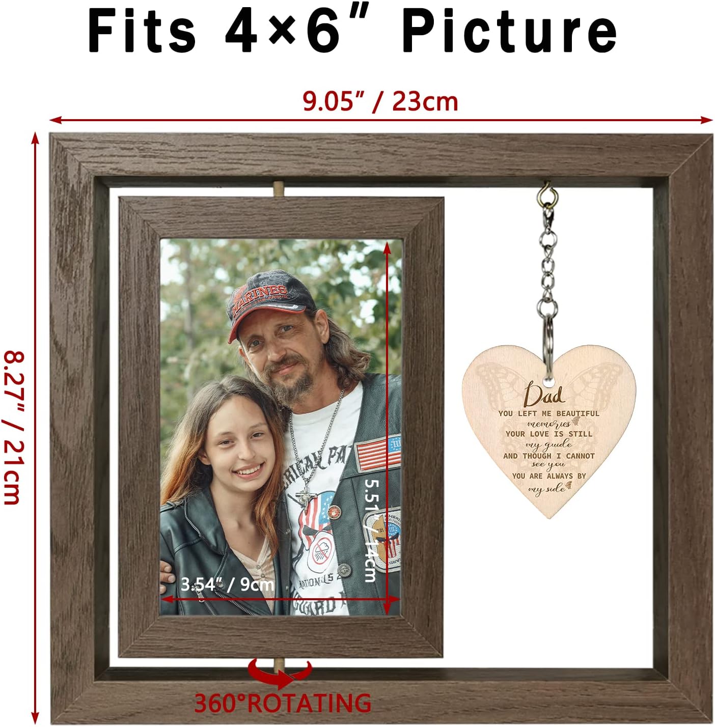 Bereavement Gifts for Loss of Dad Photo Frame Memorial, Sympathy Gift Sorry for Your Loss Father Grief Cheer Up Thinking of You Gifts for Women or Men (Dis Two 15x10 cm) - Image 7