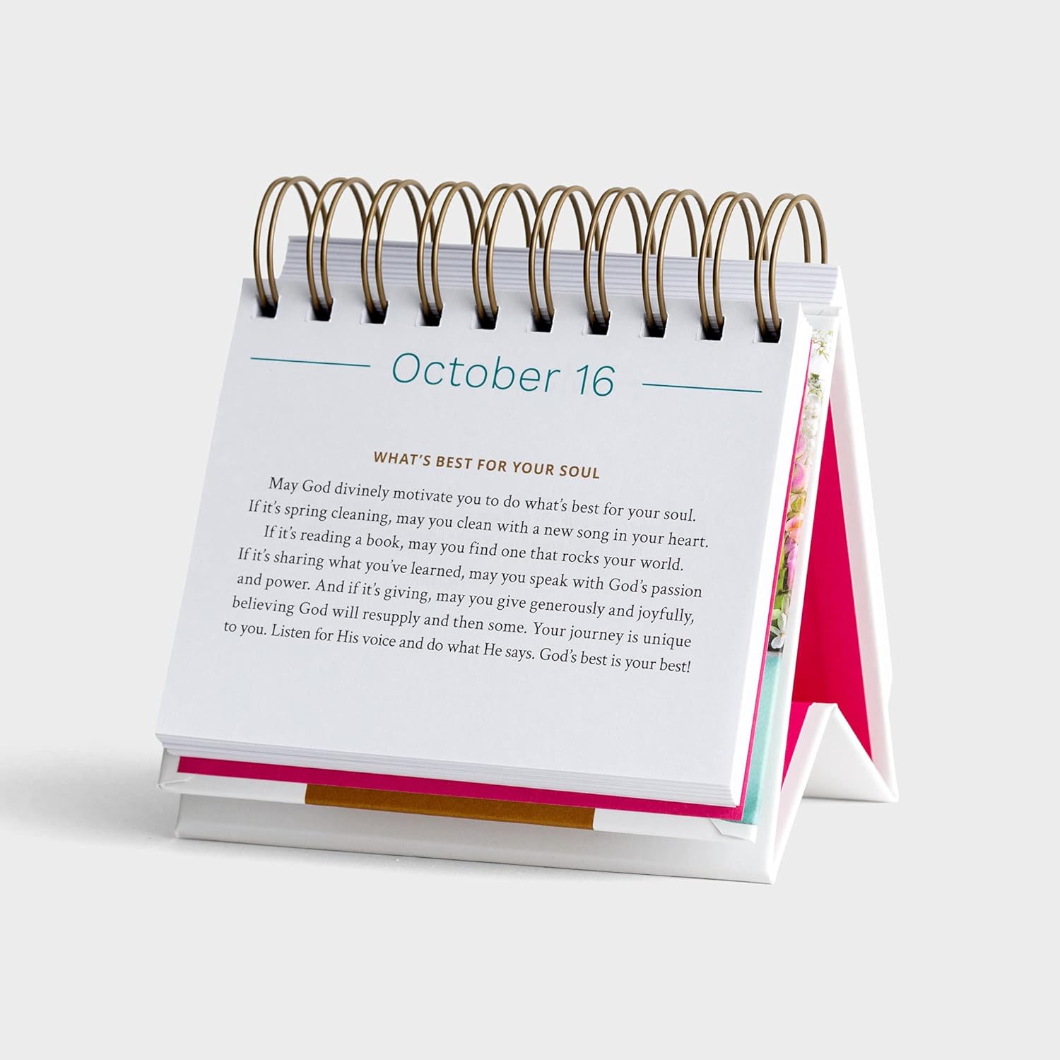 DaySpring Flip Calendar, Susie Larson, Blessing for Every Day, White, 49911 - Image 4