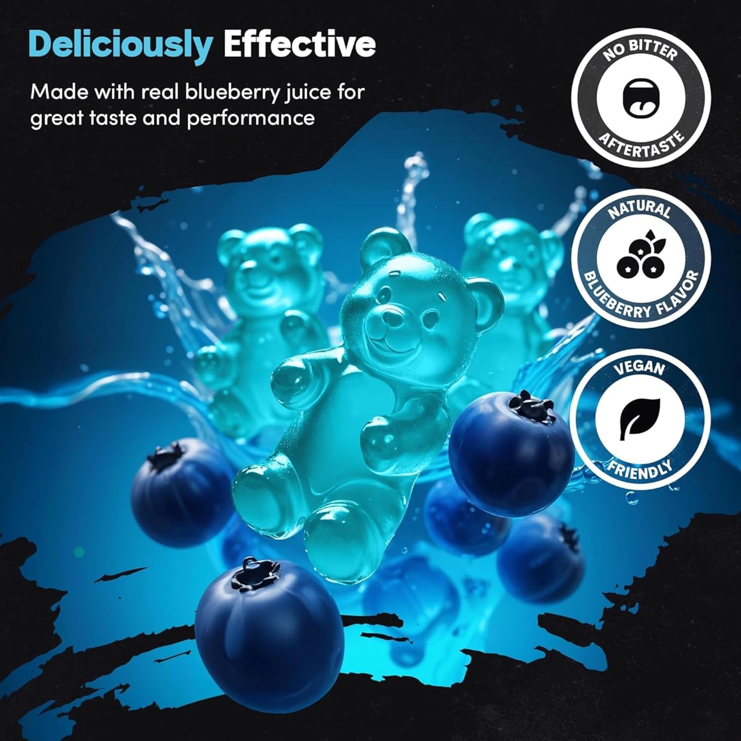 Creatine Gummies 5000mg Lab-Tested 120ct Max Strength Muscle Growth/Recovery Supplements for Men & Women Creatine Monohydrate B12 & L-Taurine Vegan Gym Pre Workout Gummies, (Blueberry) - Image 5