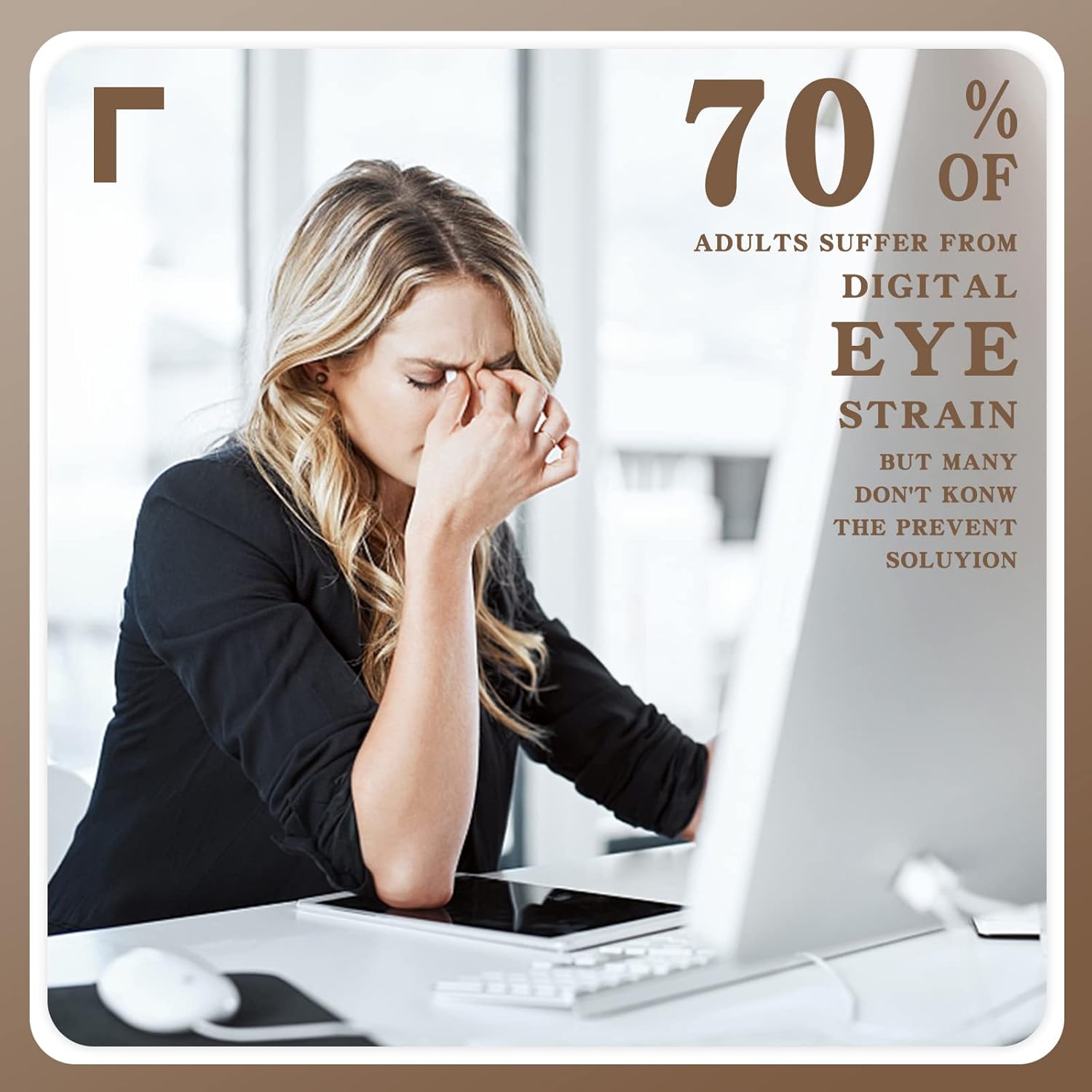 FONHCOO Blue Light Blocking Glasses Women Men Computer Eyeglasses,TR90 Fashion Round Transparent Anti Blue Light Glasses with Anti Eyestrain & UV Glare for Gaming & Reading - Image 2