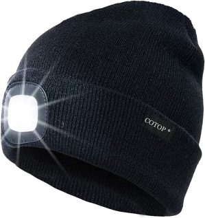 Unisex LED Headlamp Beanie Cap Men&...