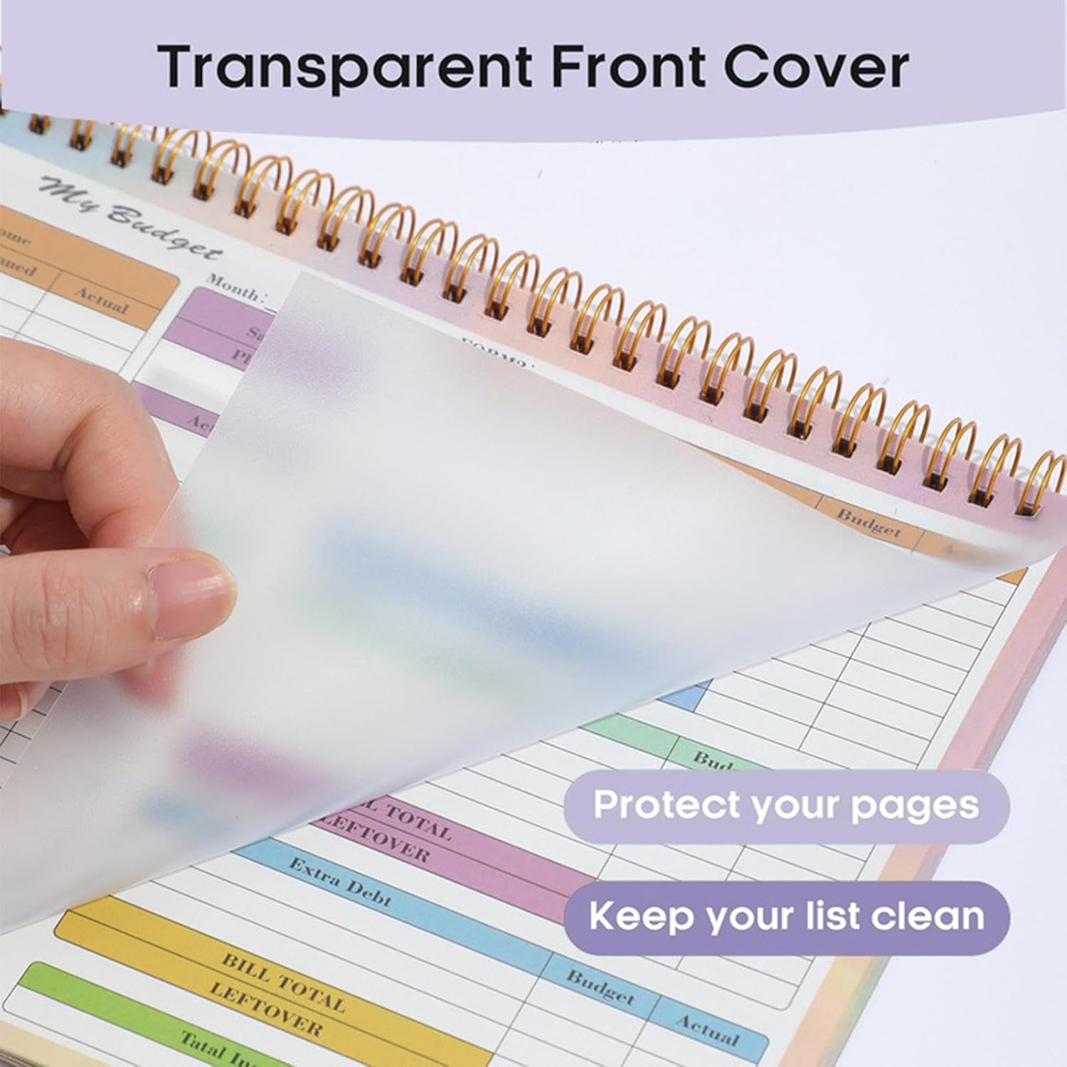 Household Book | B5 Expense Tracker Notebook, Financial , Bill with Waterproof Cover, Budget Diary, Financial Planner, Household Book - Image 5