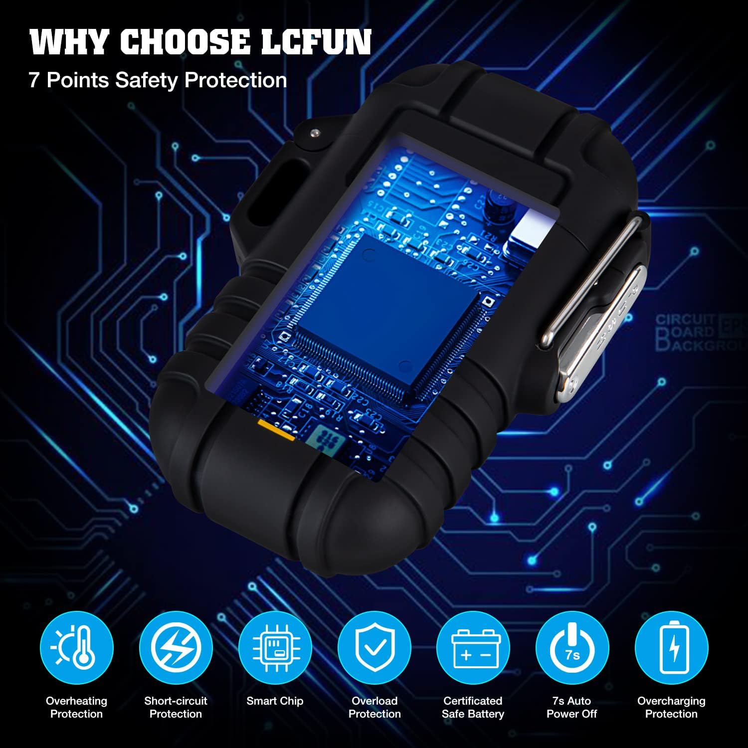 Valentines Gifts for Him Boyfriend: Electric Lighter Rechargeable USB, Electronic Plasma Arc Lighter Windproof and Waterproof for Camping, Hiking, Outdoor, Survival, Tactical, EDC Gear - Image 6