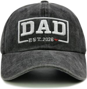 New Dad Est 2026 Hat, First Time Fa...