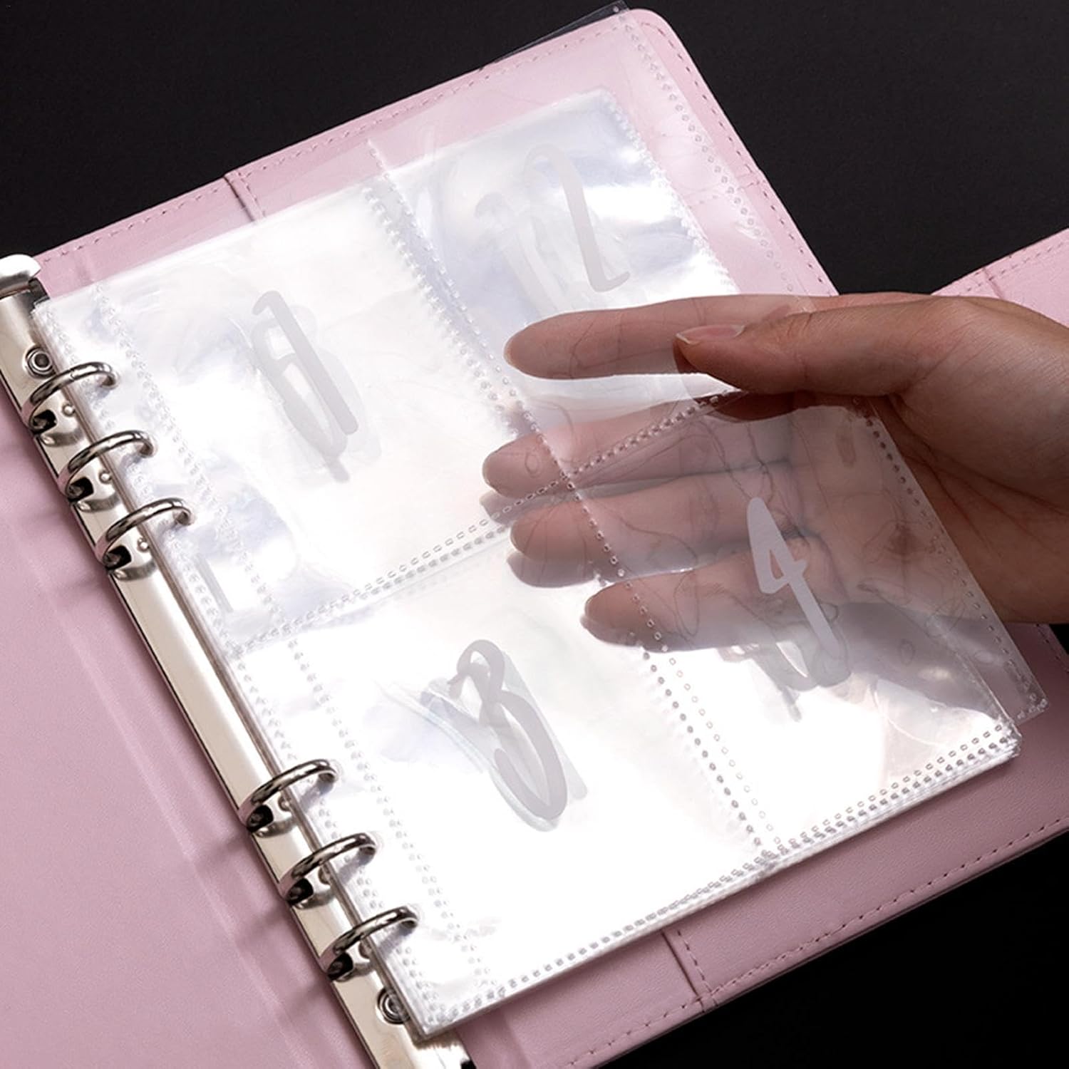 100 Envelopes Challenge Binder, 100 Envelope Saving Challenge, A5 Binder Notebook Set, Planner Start Set, Financial Planner, Savings Book Binder, Easy Money Budgeting, for Couples, Offices, Home - Image 8