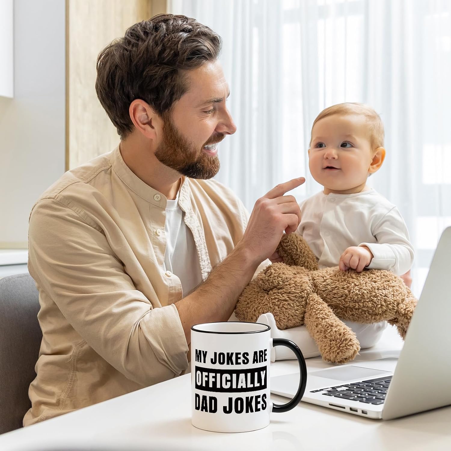 New Dad Gifts, Dad to Be Gifts, Pregnancy Announcement Ideas, 1st Christmas Daddy Gift, First Time Dads, Dads Jokes Mug for New Parents Gift, First Fathers Day Present from Baby - Image 4