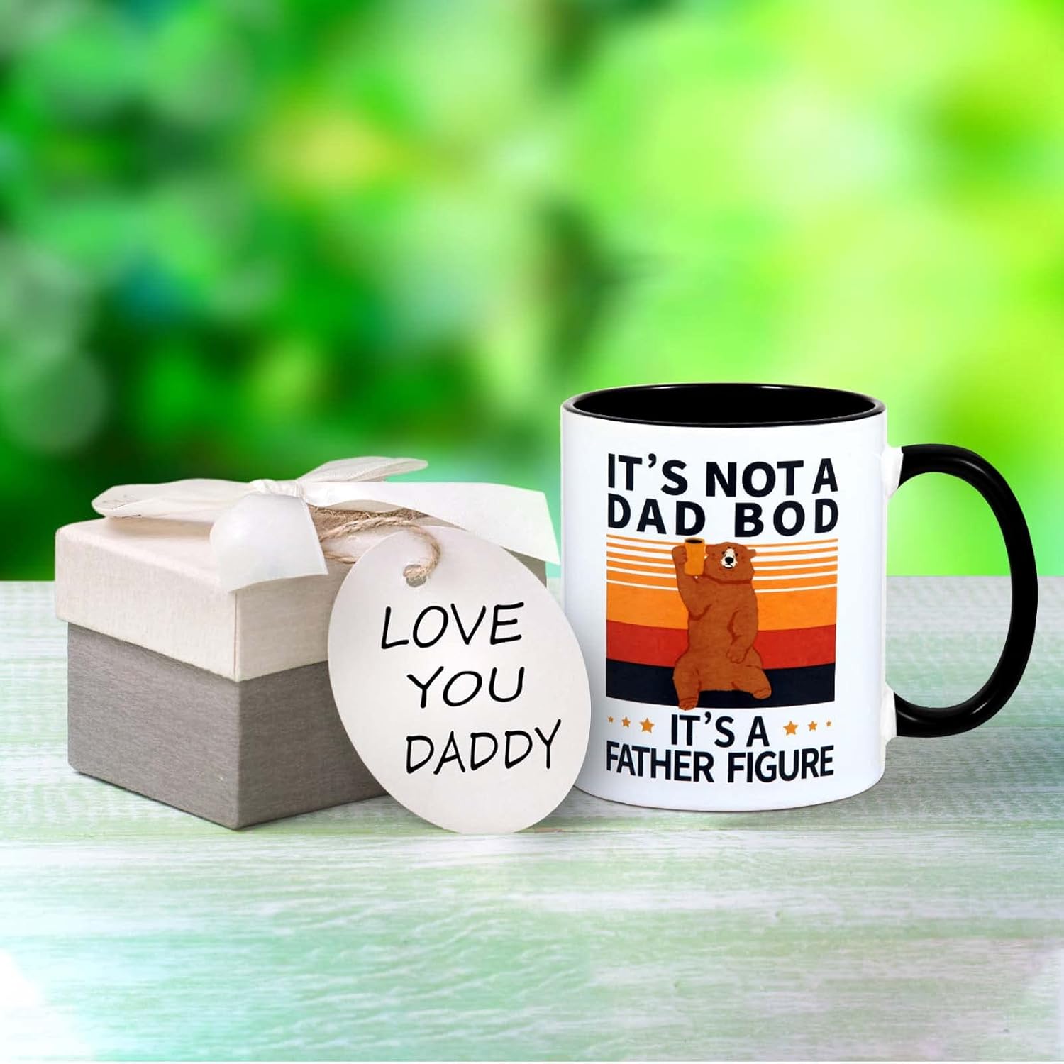 Father Day Gift,'It's Not a Dad BOD,It's a Father Figure'Fathers Day Mug/Dad Mug.Gifts for Men/Him,Father's Day Gifts from Daughter/Son.Birthday - Image 2