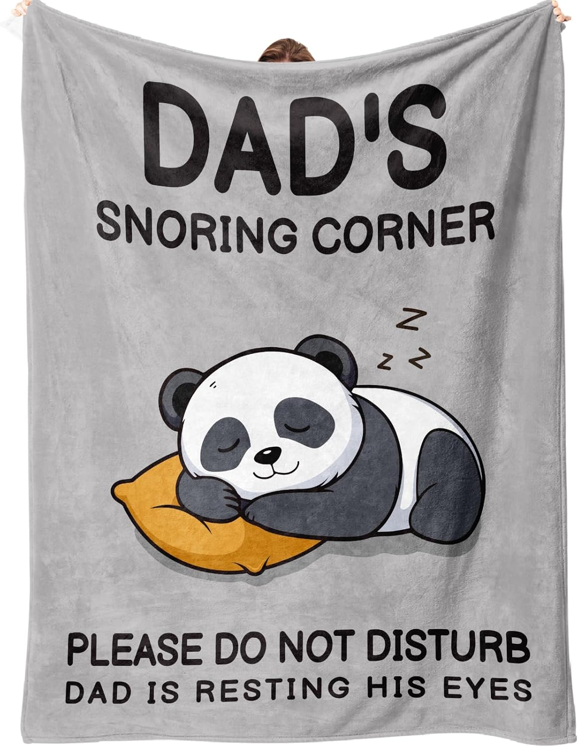 Dad Gifts, Father's Day Birthday Gifts from Daughter Son, Fluffy Panda Blanket for Daddy, Dad Presents on Father’s Day Christmas Valentine's, Daddy Blanket Gift, 50 x 60 IN