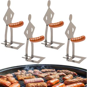 4Pcs Funny BBQ Sausage Holder, Fun ...