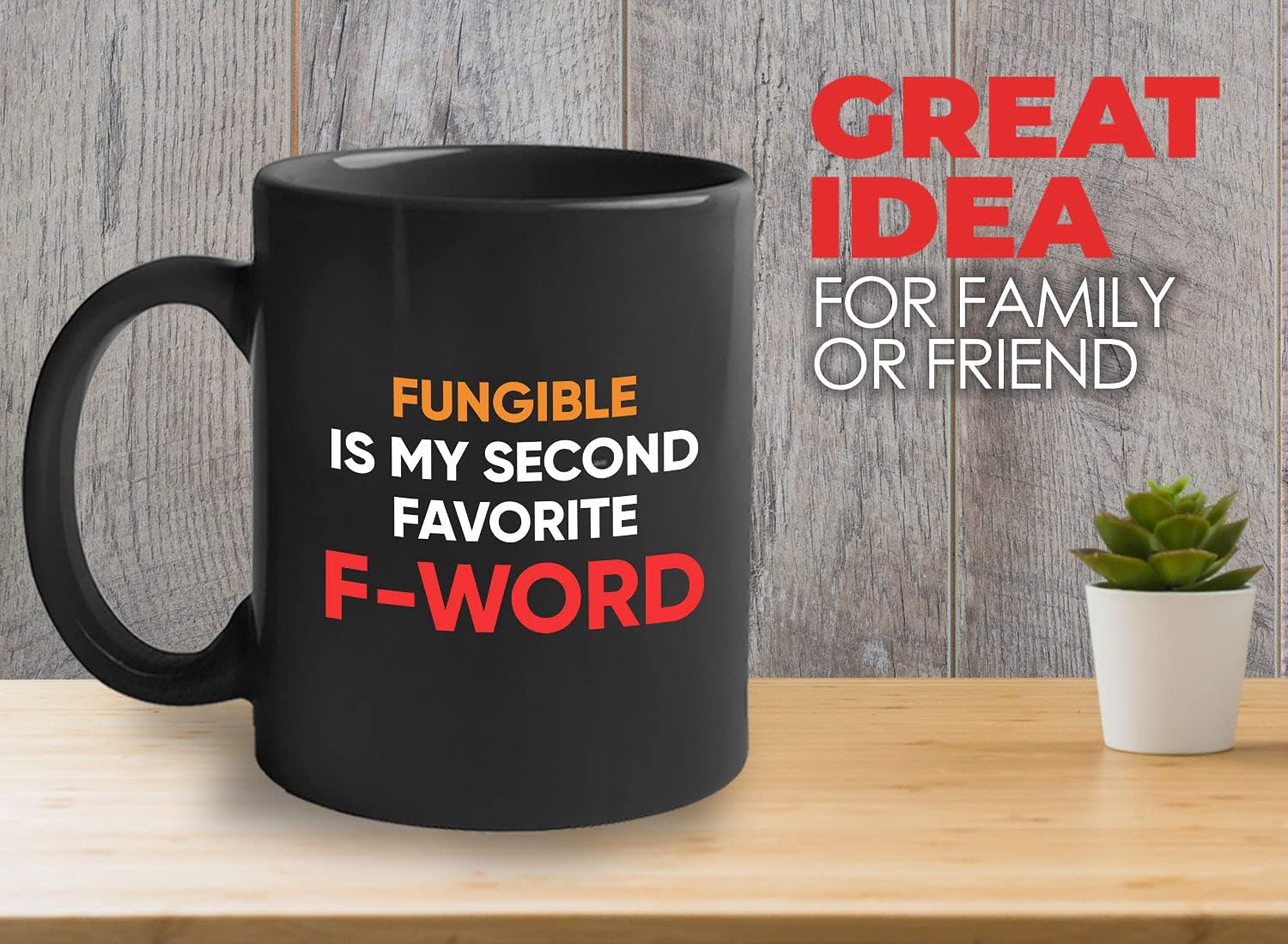 Stock Trader Coffee Mug - Fungible is My Favorite - Market Traders Trading Brokers Financial Adviser Office Investor 11oz Black - Image 3