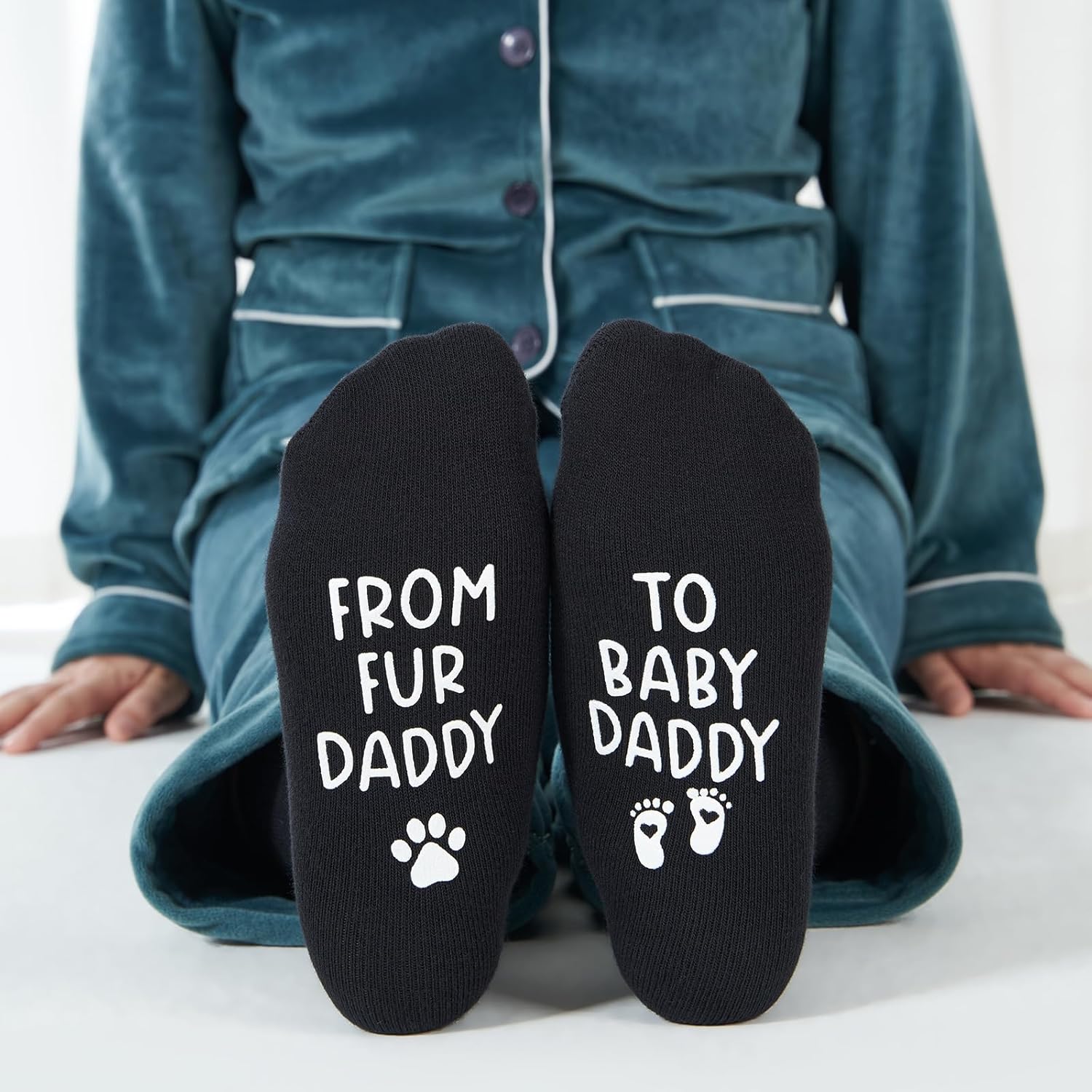 From Fur Daddy To Baby Daddy Gifts, New Baby Dad Socks, Soon To Be Parents Gift, Pregnancy Announcements, Future Dads Gifts, First time Dad - Image 4