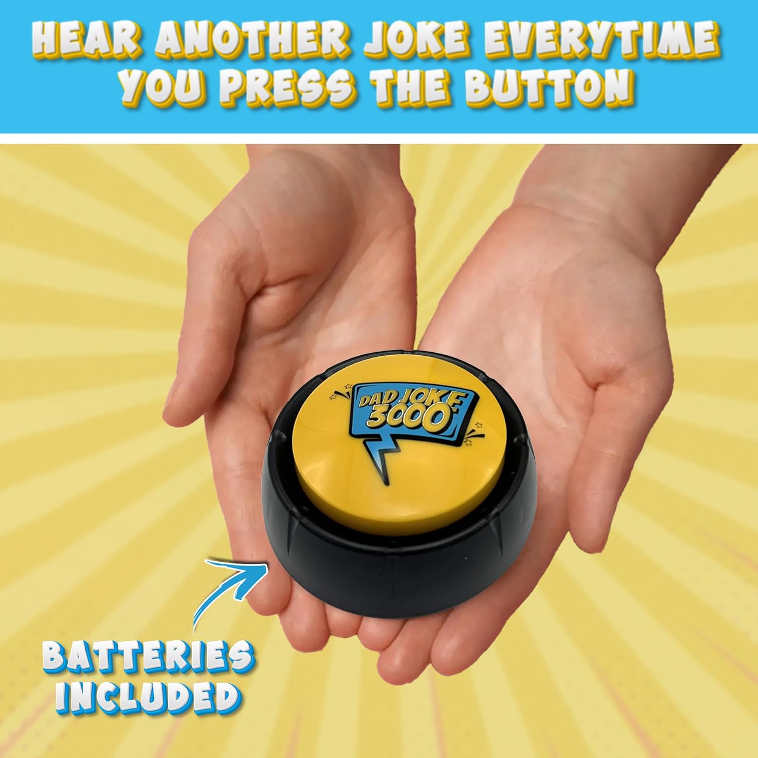 Funny Joke Gift for Men or Dad Stocking Filler Secret Santa Gifts for Him, Dad Joke Button Funny Unusual Xmas Stocking Filler Gift Idea - Image 4