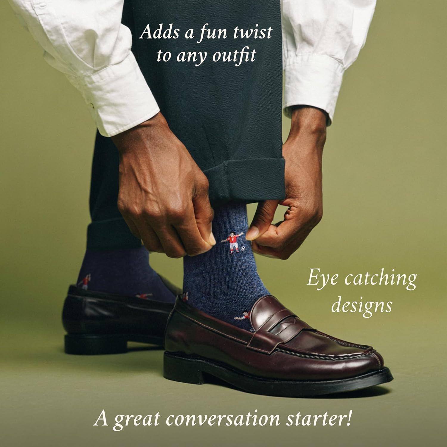 The Furious Footballer Socks - Funny Football Socks - Funny Football Gift for Men - 1 Pair, Size 7 to 12 - Fun Footballer Socks - Image 5